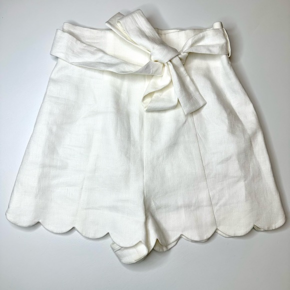 Zimmermann "Zinnia" shorts in plain white - Picture 6 of 12
